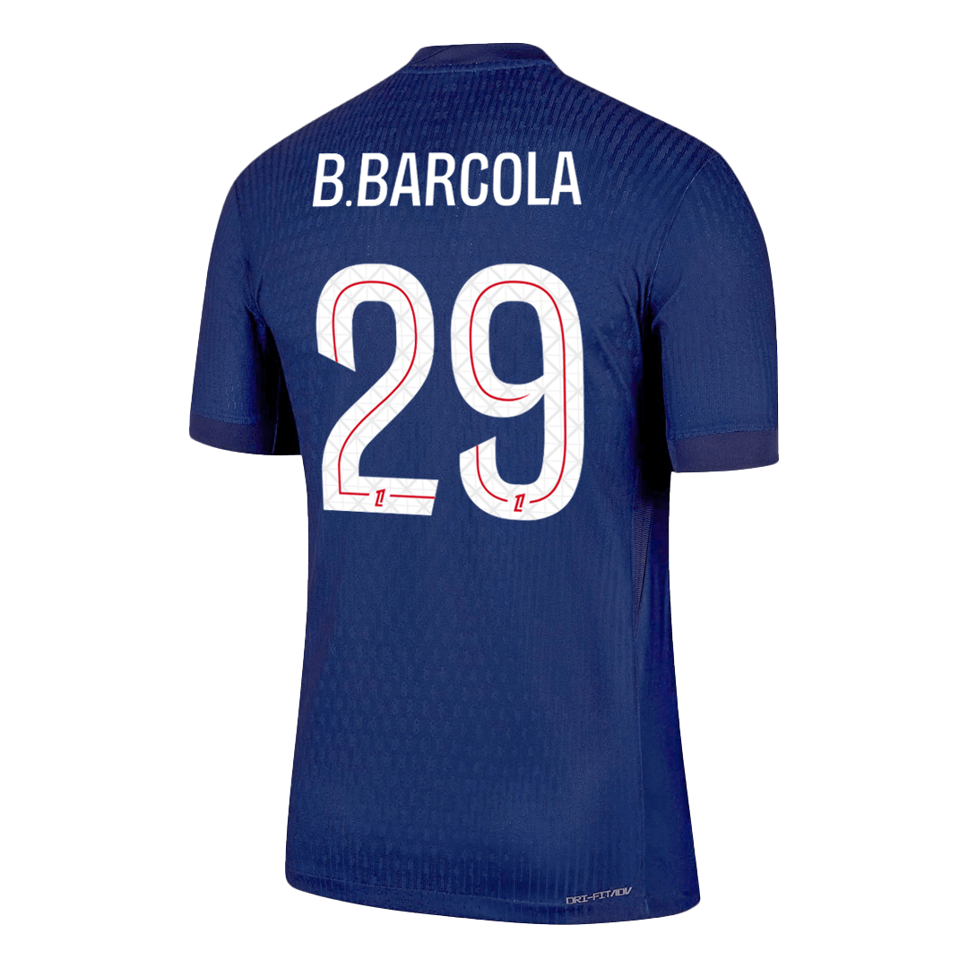 B.BARCOLA #29 Men's PSG 2025/26 Player Version Home Soccer Jersey - Slim Fit product view 9