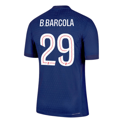B.BARCOLA #29 Men's PSG 2025/26 Player Version Home Soccer Jersey - Slim Fit product view 9