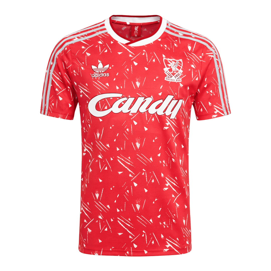 Retro Men's Liverpool 1989/91 Home Soccer Jersey product view 1
