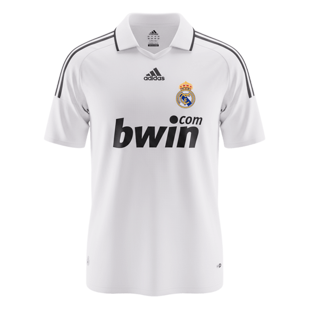 Retro Men's Real Madrid 2008/09 Home Soccer Jersey product view 1