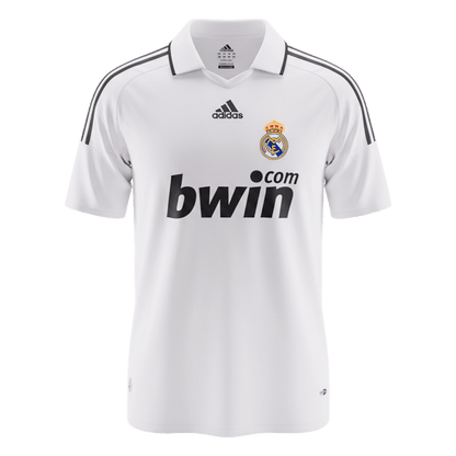Retro Men's Real Madrid 2008/09 Home Soccer Jersey product view 1