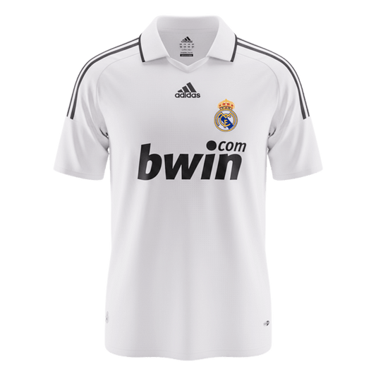 Retro Men's Real Madrid 2008/09 Home Soccer Jersey product view 1