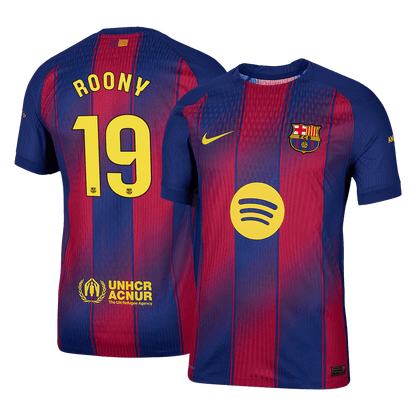 ROONY #19 Men's Barcelona 2025/26 Player Version Home Soccer Jersey - Slim Fit product view 1