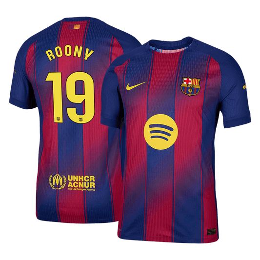ROONY #19 Men's Barcelona 2025/26 Player Version Home Soccer Jersey - Slim Fit product view 1