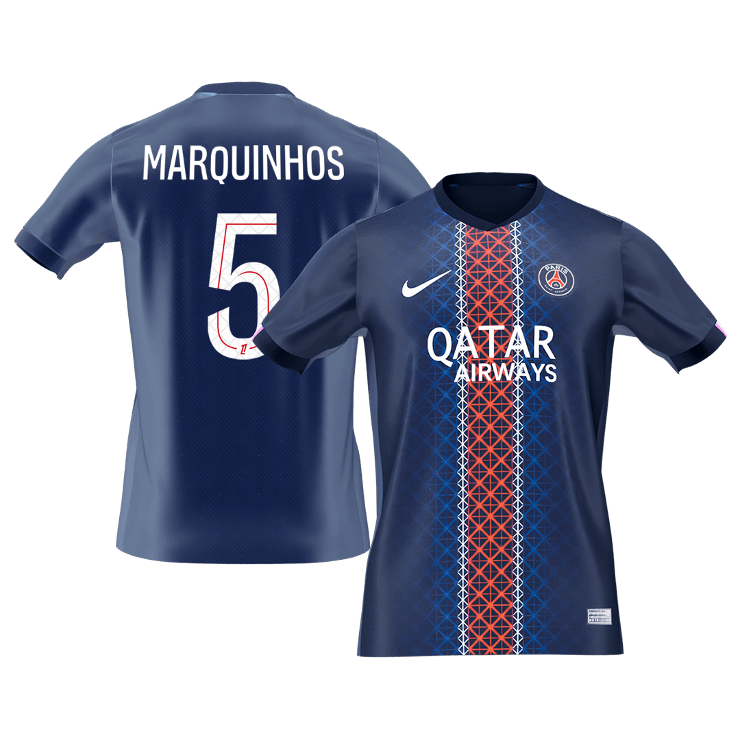 MARQUINHOS #5 Men's PSG 2025/26 Home Soccer Jersey Premium product view 1