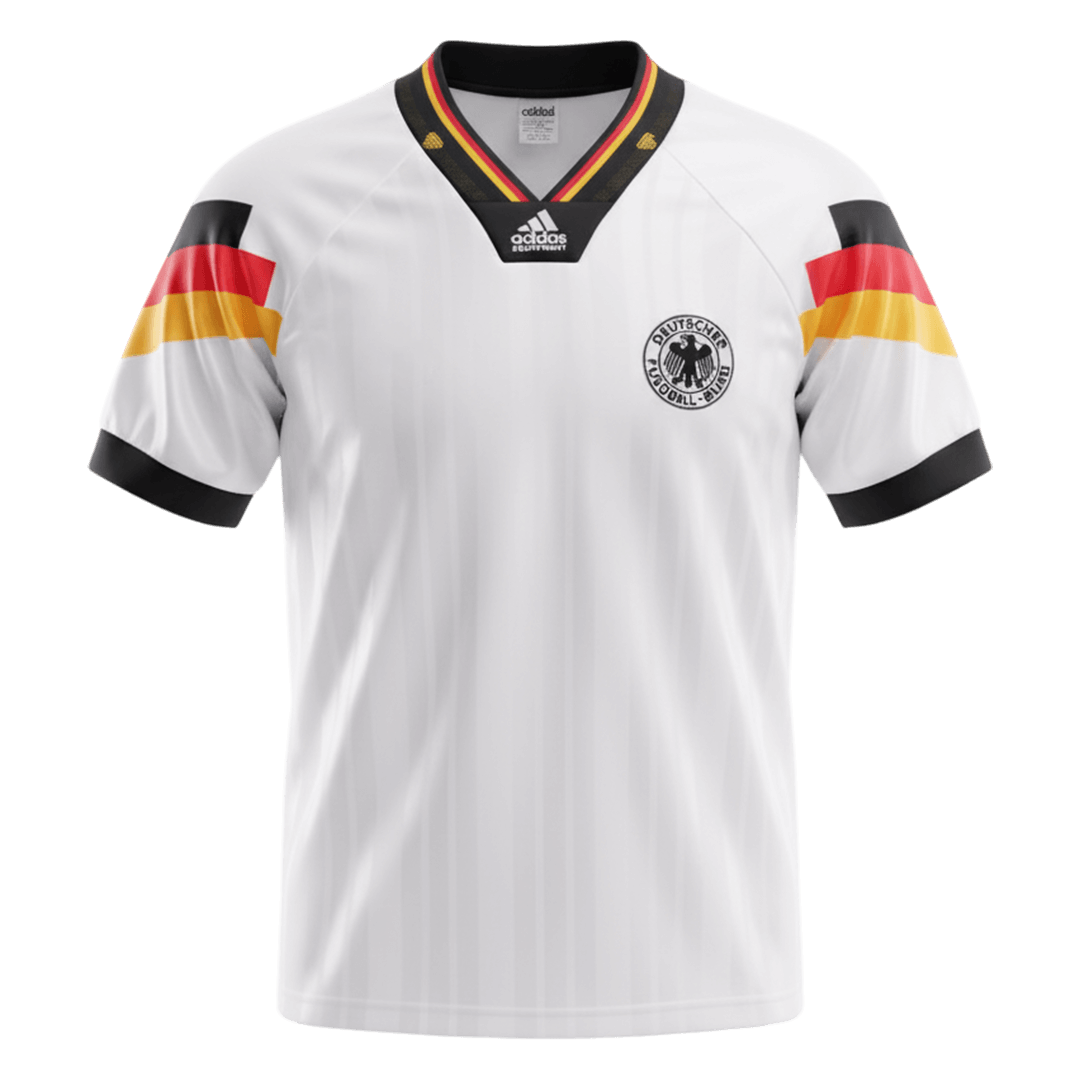 Retro Men's Germany 1992 Home Soccer Jersey product view 1