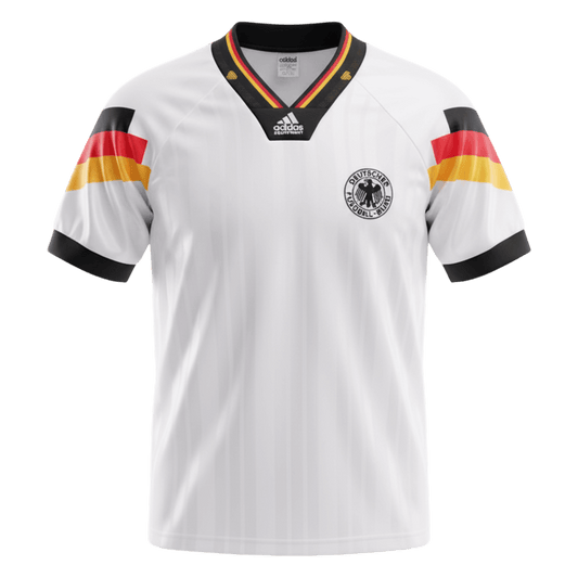 Retro Men's Germany 1992 Home Soccer Jersey product view 1