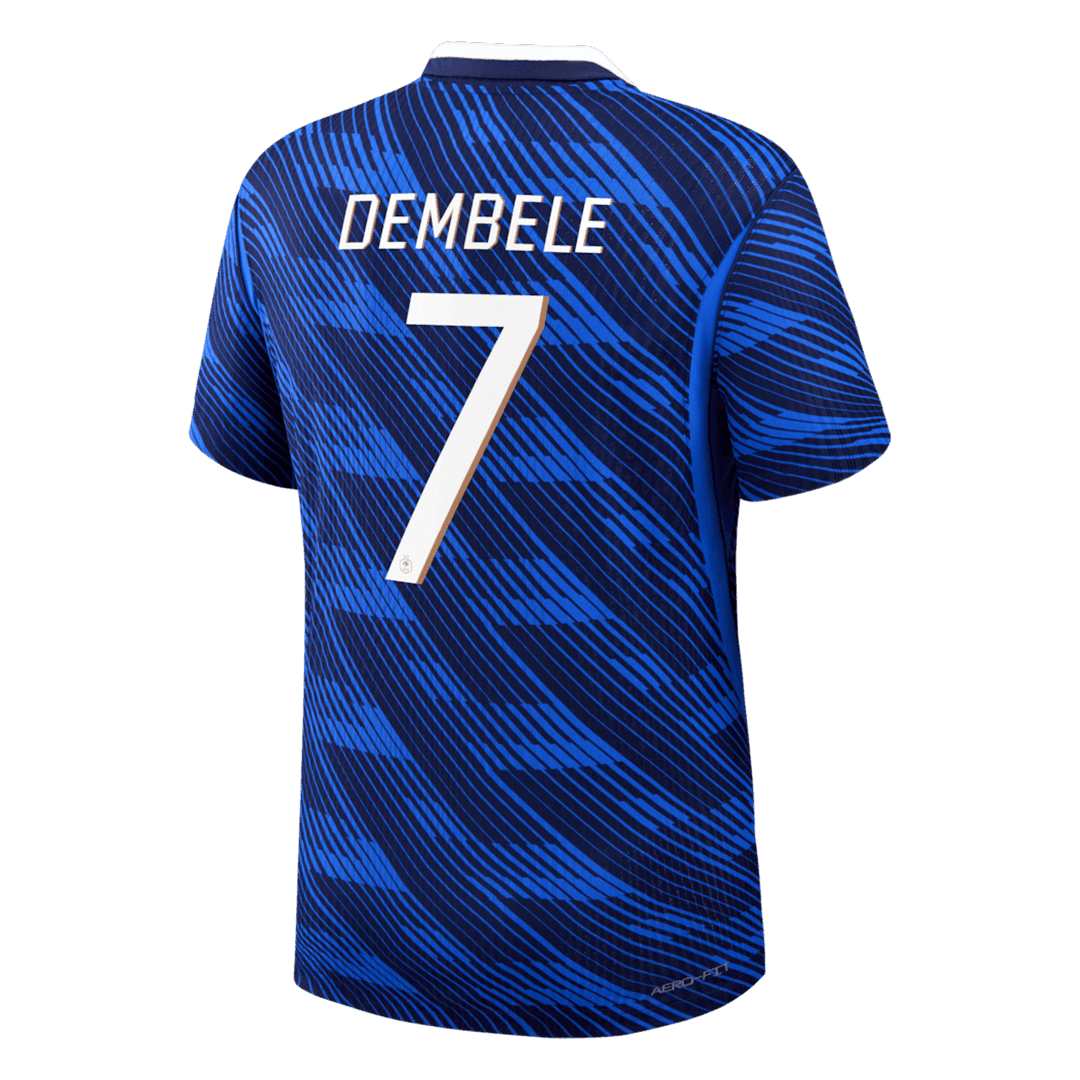 DEMBELE #7 Men's France World Cup 2026 Player Version Home Soccer Jersey - Slim Fit product view 9