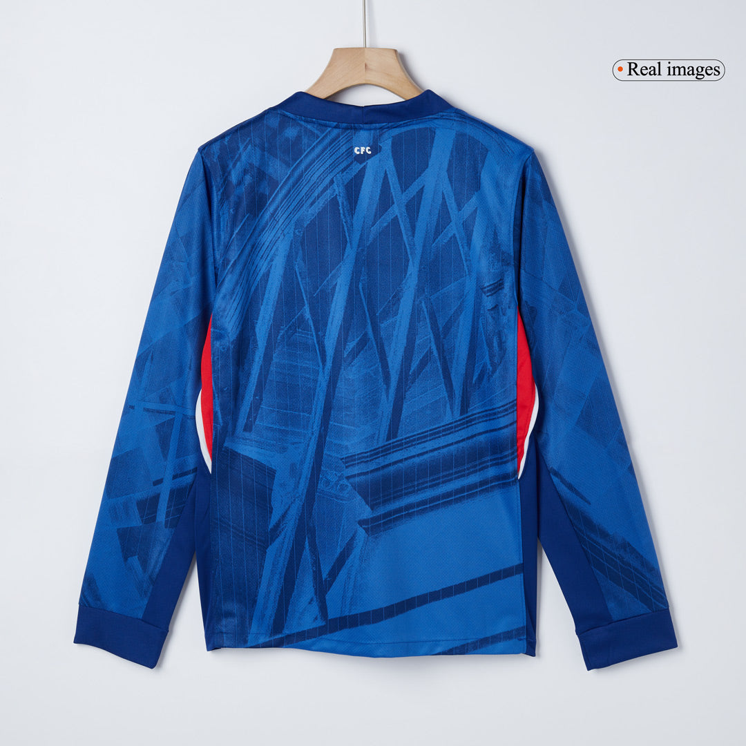 Men's Chelsea 2025/26 Home Long Sleeve Soccer Jersey product view 8