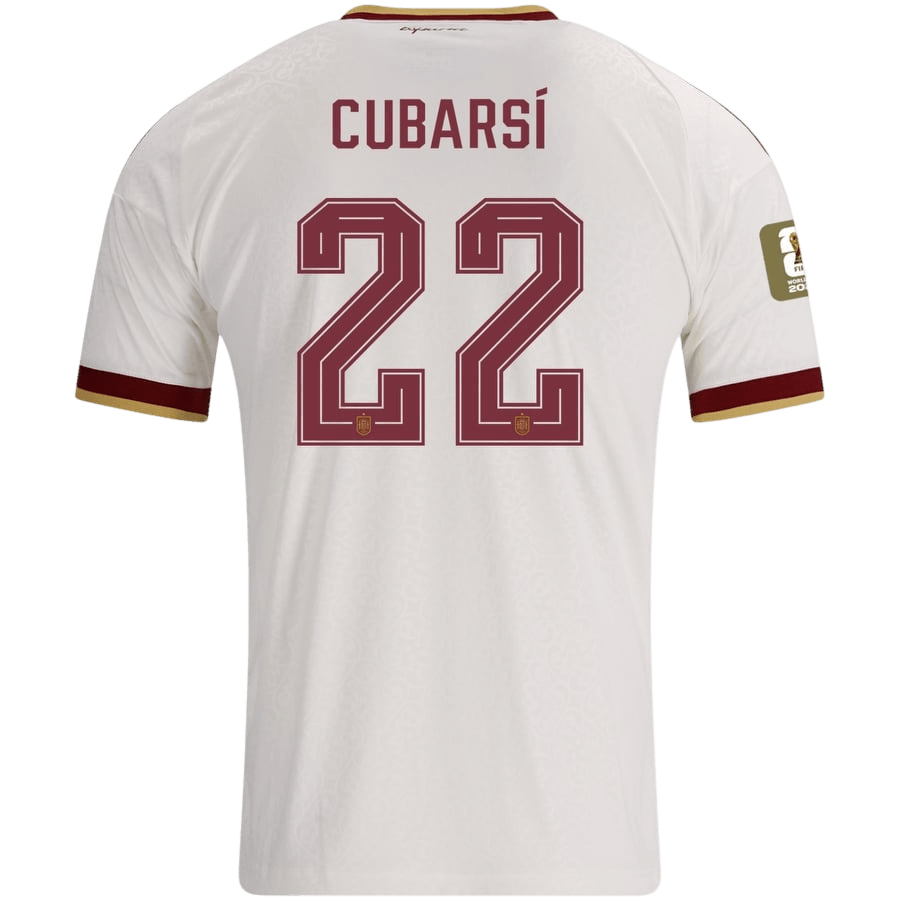 CUBARSÍ #22 Men's Spain World Cup 2026 Champion Edition Away Soccer Jersey product view 3