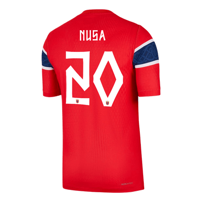 NUSA #20 Men's Norway World Cup 2026 Player Version Home Soccer Jersey - Slim Fit product view 3