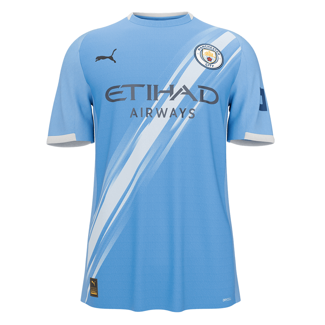 Men's Manchester City 2025/26 Home Soccer Jersey Premium product view 1