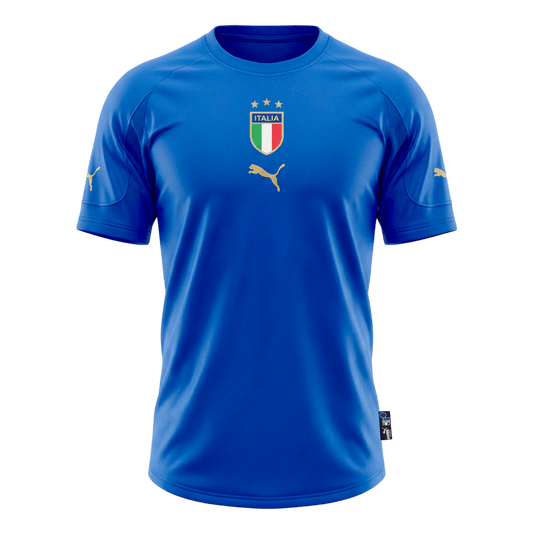 Retro Men's Italy 2004 Home Soccer Jersey product view 1