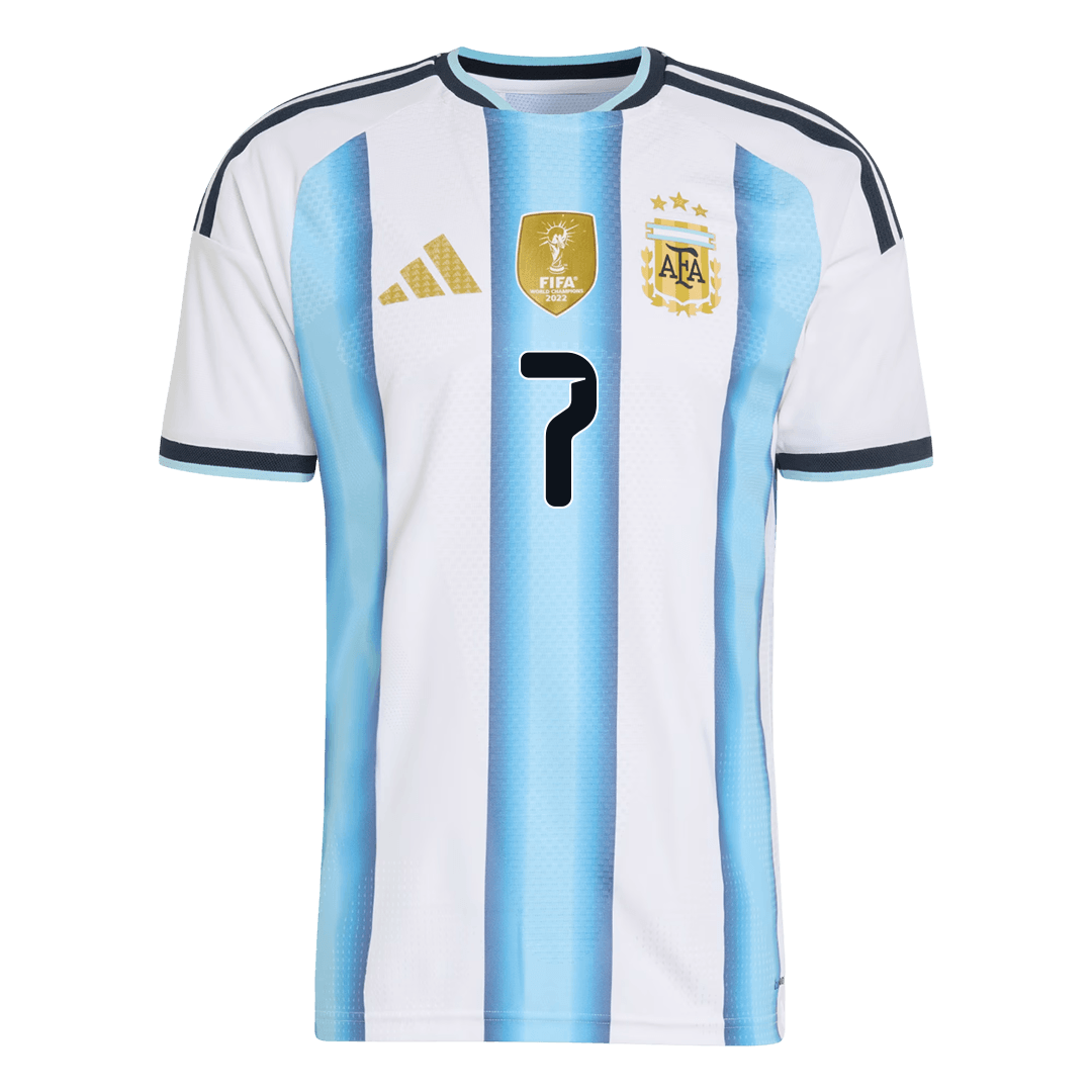 DE PAUL #7 Men's Argentina World Cup 2026 Player Version Home Soccer Jersey - Slim Fit product view 2
