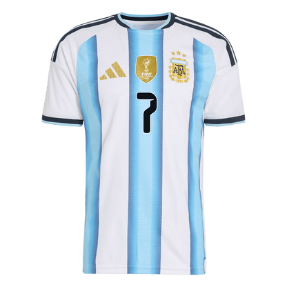 DE PAUL #7 Men's Argentina World Cup 2026 Player Version Home Soccer Jersey - Slim Fit product view 2