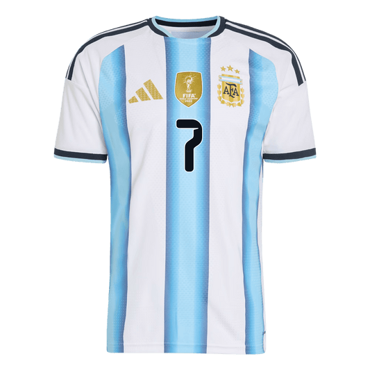 DE PAUL #7 Men's Argentina World Cup 2026 Player Version Home Soccer Jersey - Slim Fit product view 2