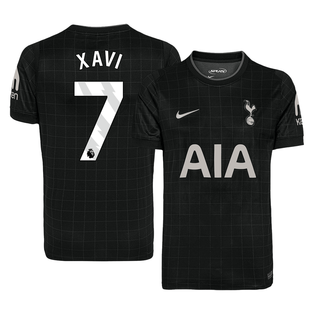 XAVI #7 Men's Tottenham Hotspur 2025/26 Away Soccer Jersey product view 1
