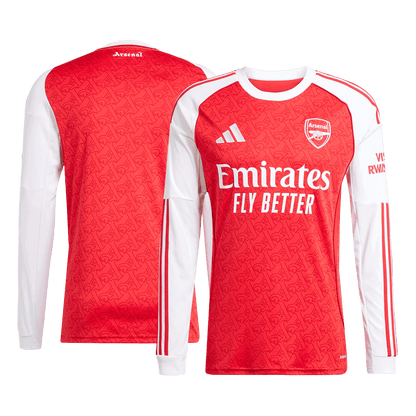 Men's Arsenal 2025/26 Home Long Sleeve Soccer Jersey product view 12