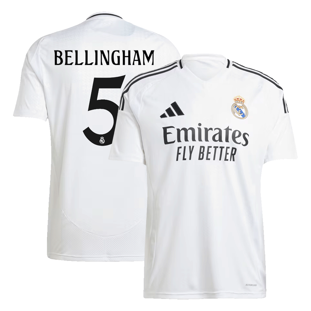 Real Madrid Soccer Jersey BELLINGHAM #5 Home 2024/25 product view 1