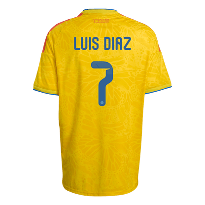 LUIS DíAZ #7 Men's Colombia World Cup 2026 Home Soccer Jersey product view 9