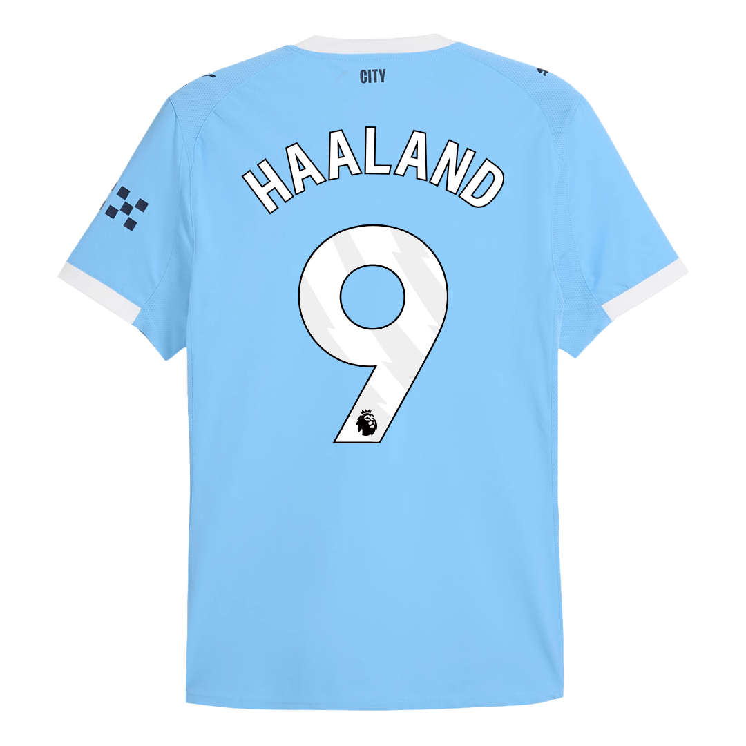 HAALAND #9 Men's Manchester City 2025/26 Player Version Home Soccer Jersey - Slim Fit product view 13