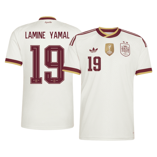 LAMINE YAMAL #19 Men's Spain World Cup 2026 Champion Edition Away Soccer Jersey product view 1