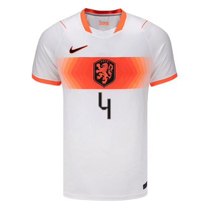 VIRGIL #4 Men's Netherlands World Cup 2026 Away Soccer Jersey product view 2