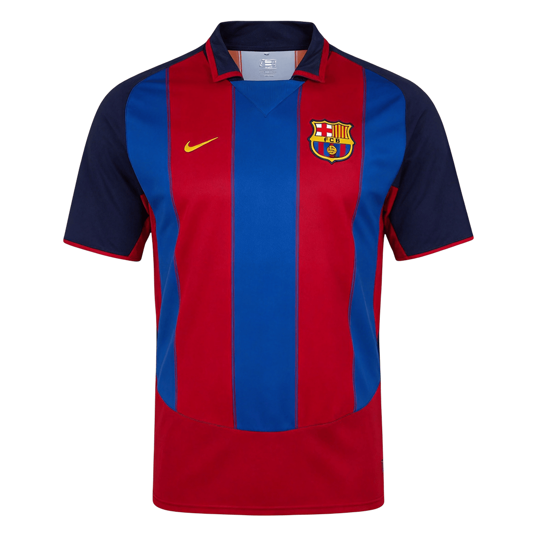 Retro Men's Barcelona 2003/04 Home Soccer Jersey product view 1
