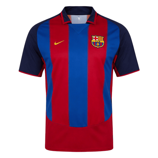 Retro Men's Barcelona 2003/04 Home Soccer Jersey product view 1
