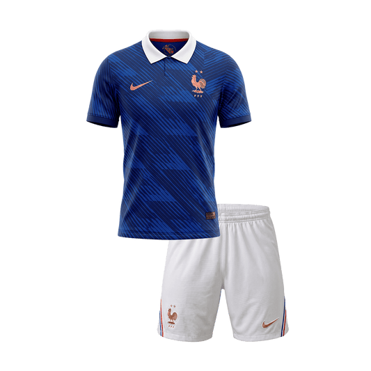 Kid's France World Cup 2026 Home Soccer Jersey Kit