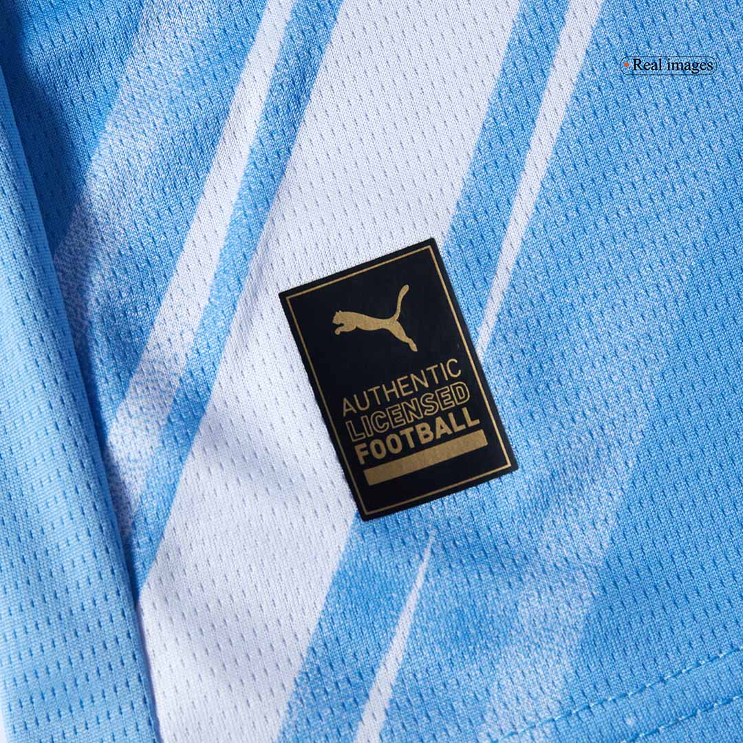 Kid's Manchester City 2025/26 Home Soccer Jersey Full Kit