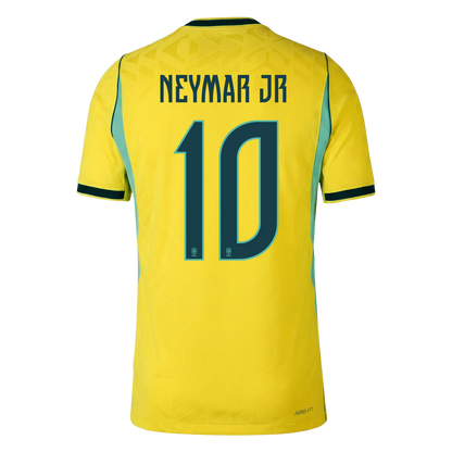 NEYMAR JR #10 Men's Brazil World Cup 2026 Player Version Home Soccer Jersey - Slim Fit product view 3