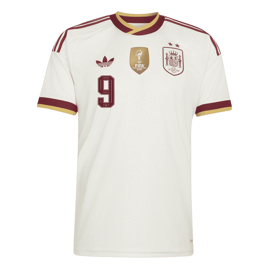 GAVI #9 Men's Spain World Cup 2026 Champion Edition Away Soccer Jersey product view 2