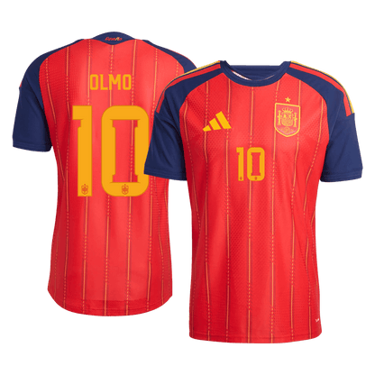 OLMO #10 Men's Spain World Cup 2026 Player Version Home Soccer Jersey - Slim Fit product view 1