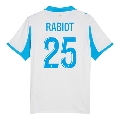 RABIOT #25 Men's Marseille 2025/26 Home Soccer Jersey product view 12