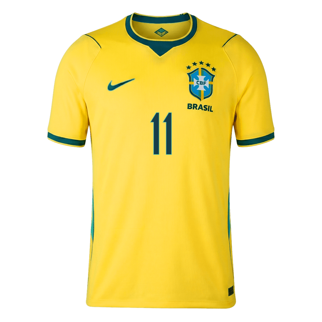RAPHINHA #11 Men's Brazil World Cup 2026 Home Soccer Jersey Premium product view 5