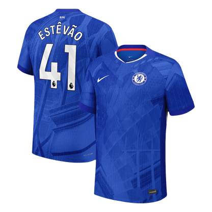 ESTÊVÃO #41 Men's Chelsea 2025/26 Player Version Home Soccer Jersey - Slim Fit product view 1