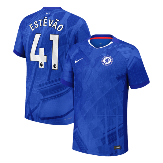 ESTÊVÃO #41 Men's Chelsea 2025/26 Player Version Home Soccer Jersey - Slim Fit product view 1
