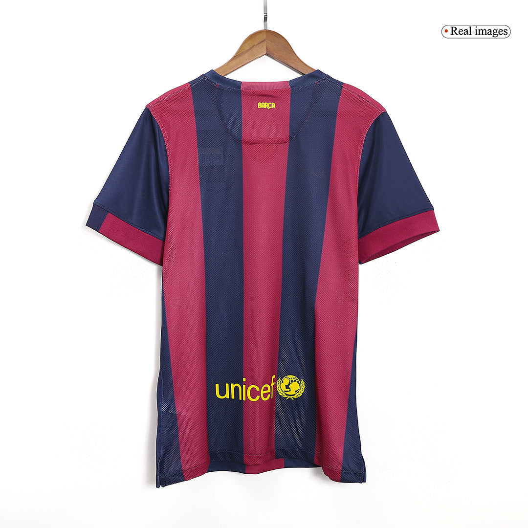Retro SUÁREZ #9 Men's Barcelona 2014/15 Home Soccer Jersey product view 9