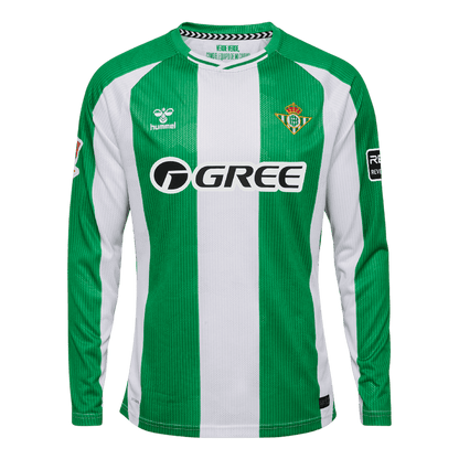 Men's Real Betis 2025/26 Home Long Sleeve Soccer Jersey product view 1