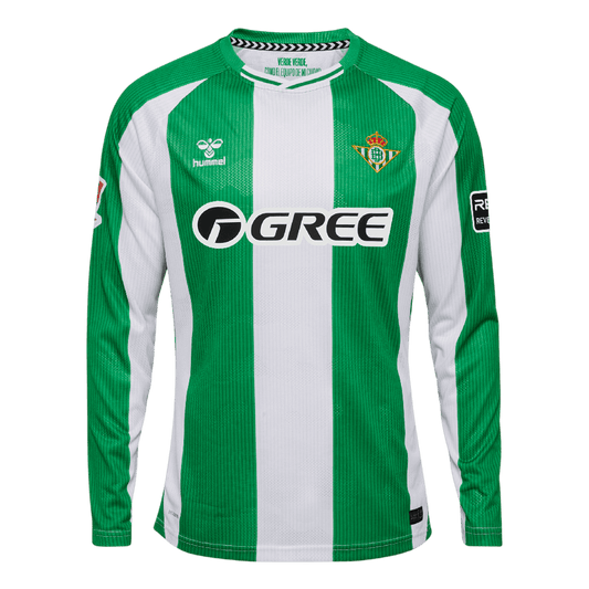 Men's Real Betis 2025/26 Home Long Sleeve Soccer Jersey product view 1