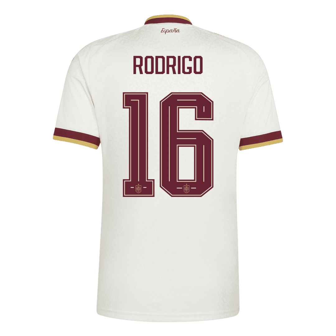 RODRIGO #16 Men's Spain World Cup 2026 Champion Edition Away Soccer Jersey product view 3