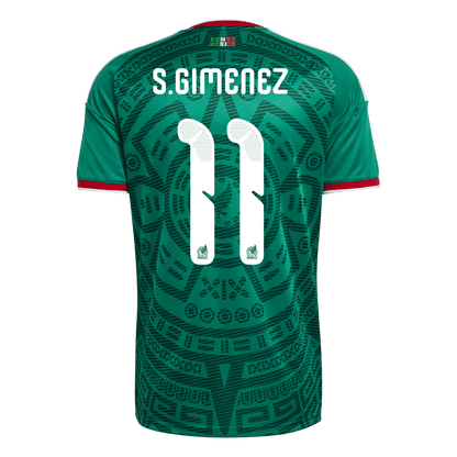 S.GIMENEZ #11 Men's Mexico World Cup 2026 Home Soccer Jersey Premium product view 8