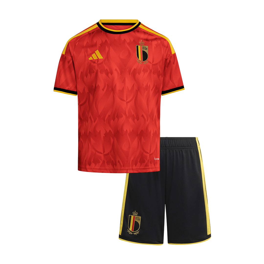 Kid's Belgium World Cup 2026 Home Soccer Jersey Kit