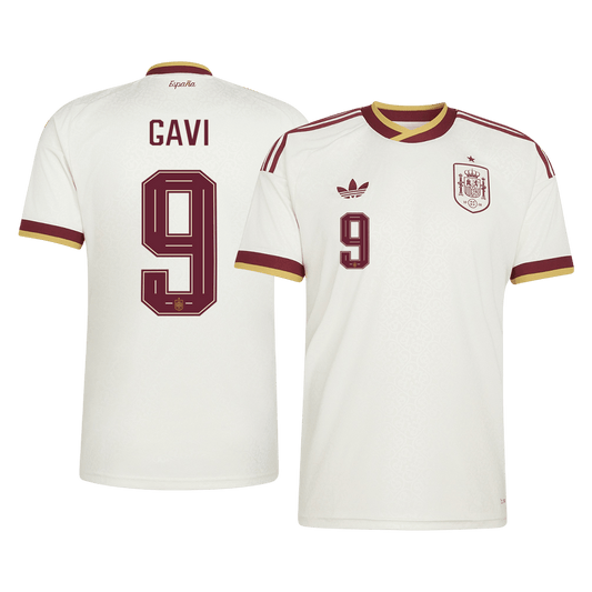 GAVI #9 Men's Spain World Cup 2026 Away Soccer Jersey product view 1