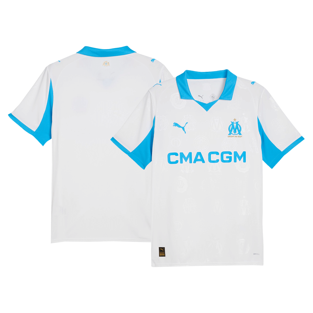 Men's Marseille 2025/26 Home Soccer Jersey product view 12