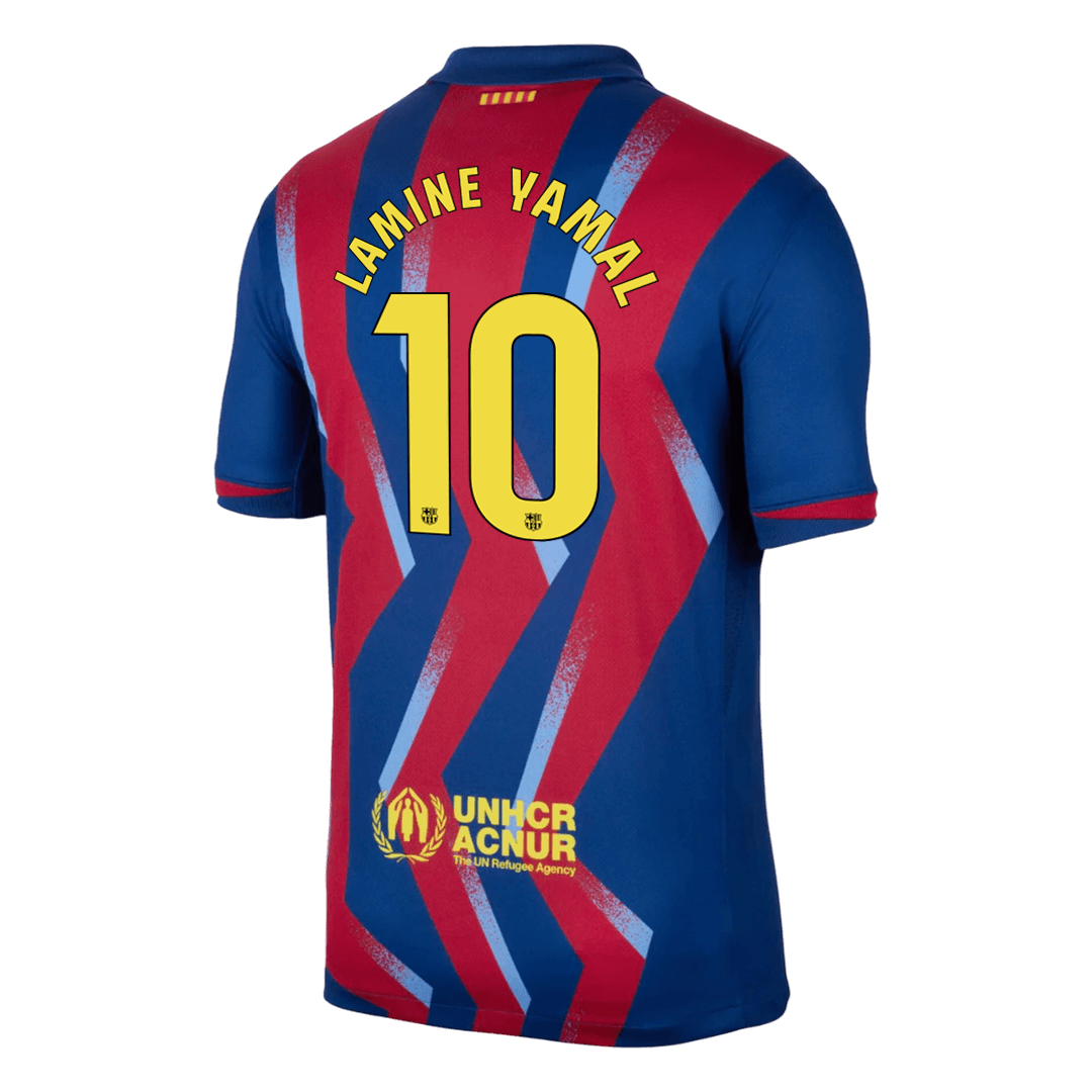 LAMINE YAMAL #10 Men's Barcelona 2025/26 Fourth Away Soccer Jersey product view 2
