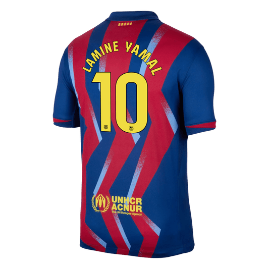 LAMINE YAMAL #10 Men's Barcelona 2025/26 Fourth Away Soccer Jersey product view 2
