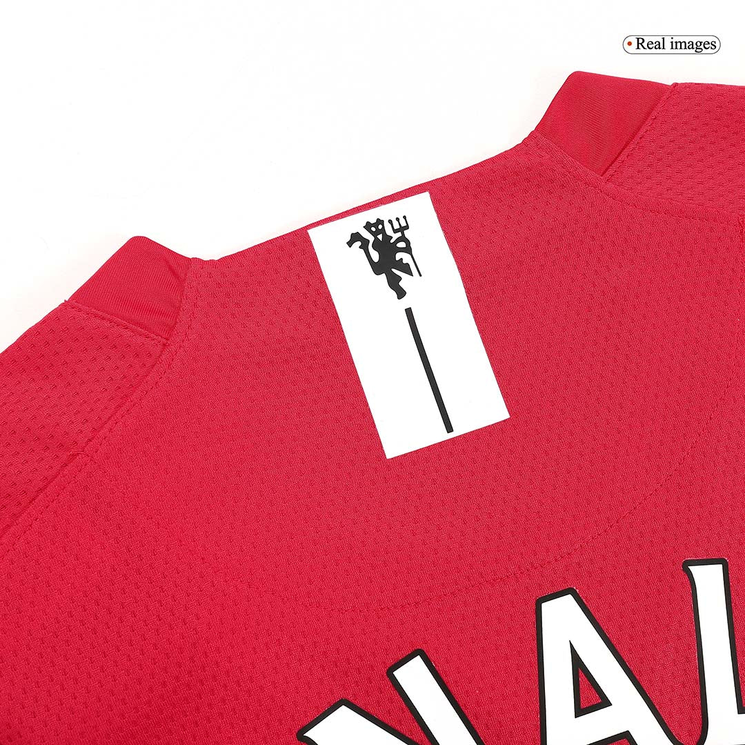 Retro RONALDO #7 Men's Manchester United 2007/08 Home Long Sleeve Soccer Jersey product view 3