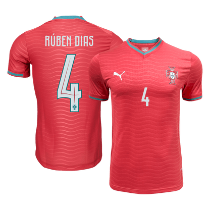 RÚBEN DIAS #4 Men's Portugal World Cup 2026 Player Version Home Soccer Jersey - Slim Fit product view 1
